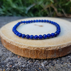 Bracelet 4mm lapis-lazuli