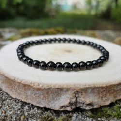 Bracelet 4mm onyx noir