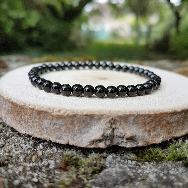 Bracelet 4mm onyx noir