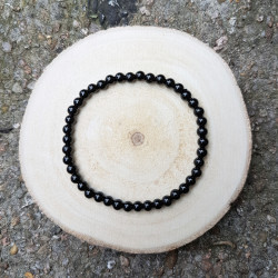 Bracelet 4mm onyx noir