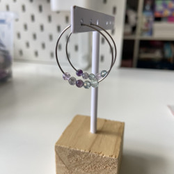 Boucles d'oreilles fluorite 1