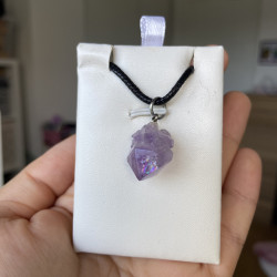 Pendentif améthyste brute