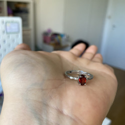 Bague grenat